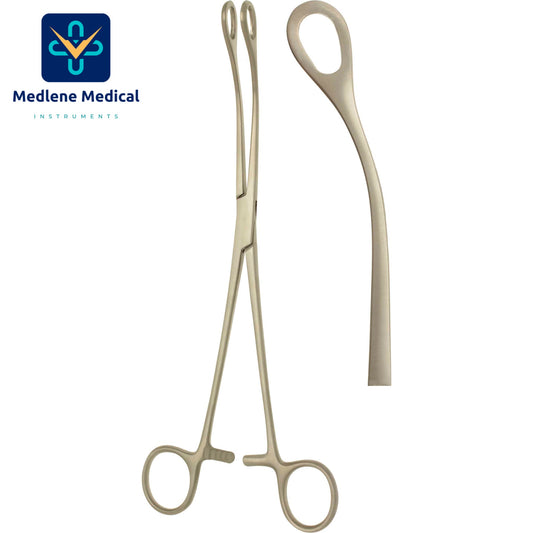 MEDLENE FOERSTER SPONGE FORCEPS CURVED, SMOOTH JAWS