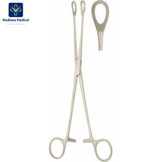 MEDLENE FOERSTER SPONGE FORCEPS STRAIGHT, SERRATED JAWS