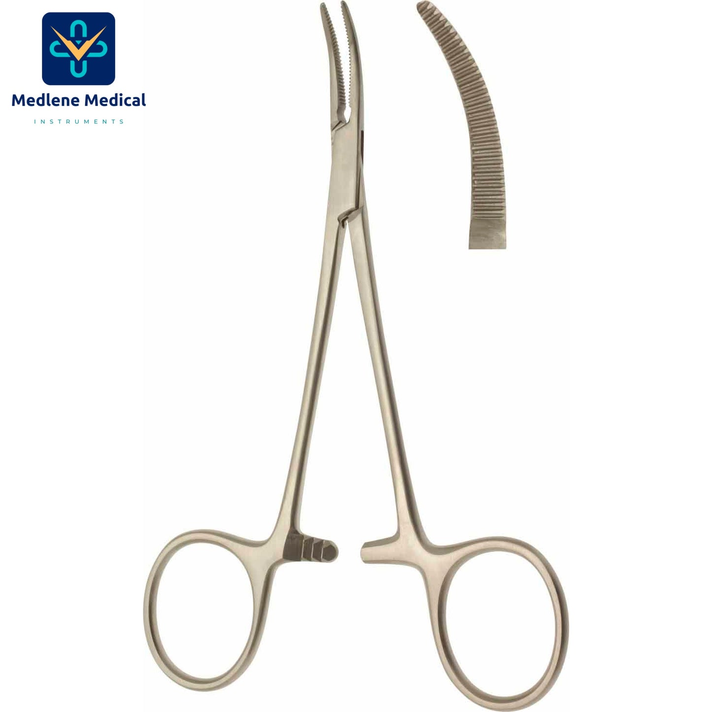 MEDLENE HALSTED MOSQUITO ARTERY SERRATED FORCEPS CURVED