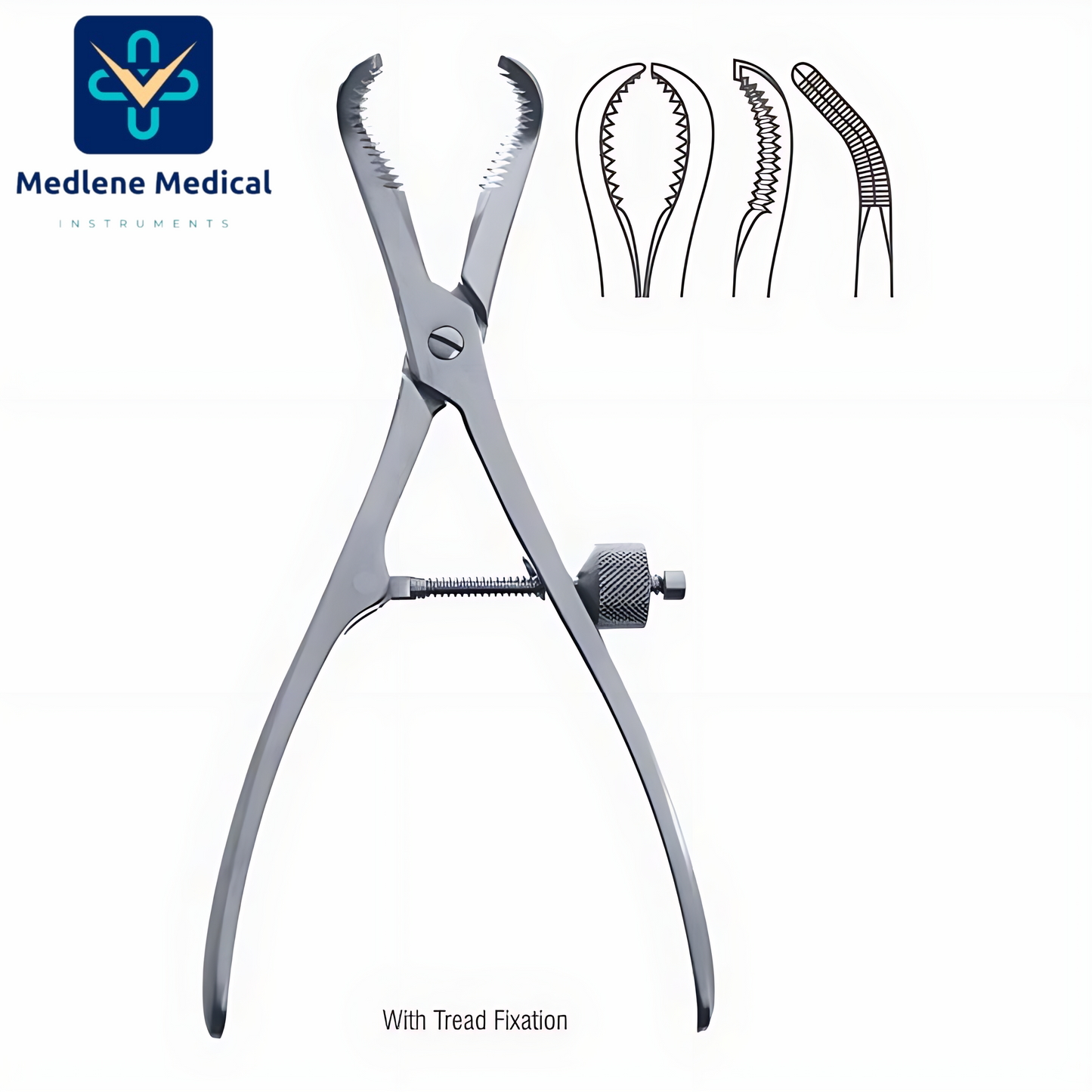 BONE HOLDING & REPOSITIONING FORCEP WITH THREAD FIXATION