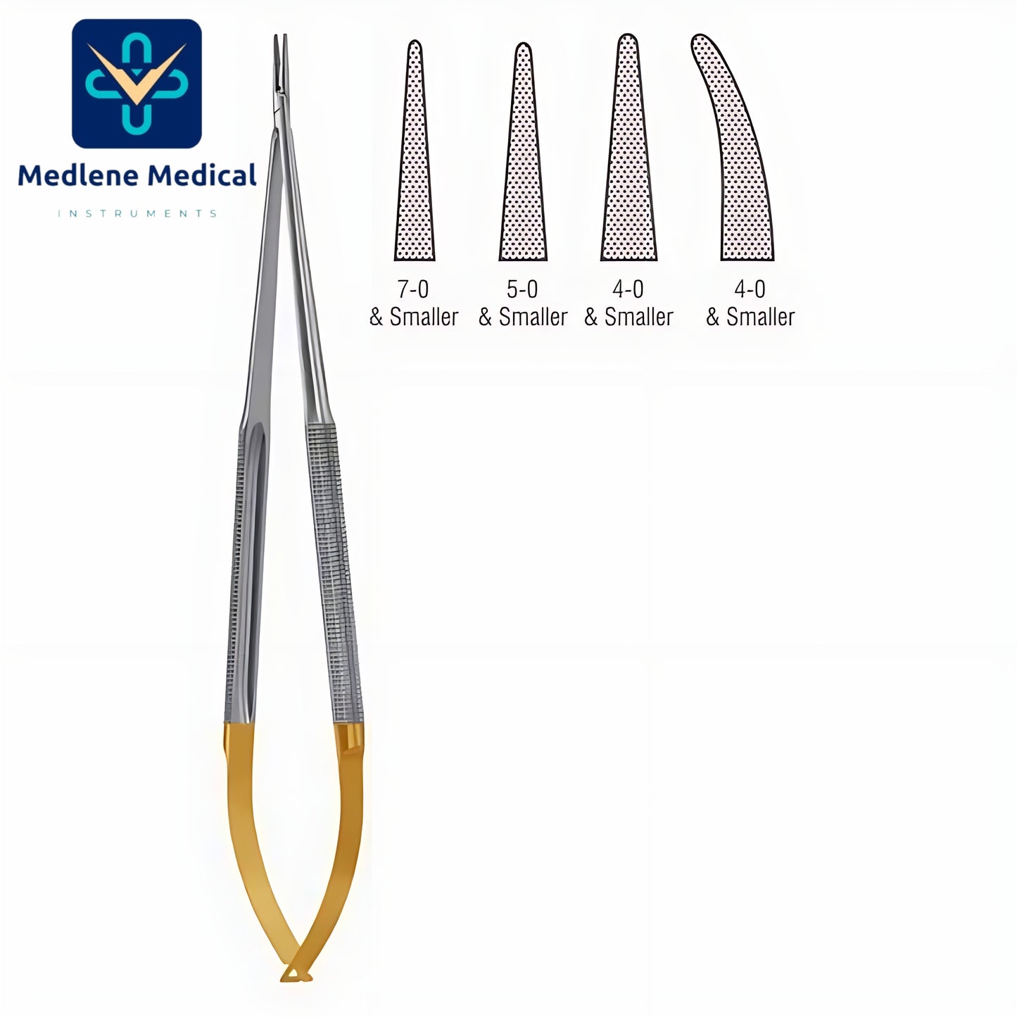 ROUND HANDLE DIAMOND JAWS MICRO NEEDLE HOLDER